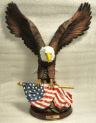 beautiful 17 inch tall natural color Eagle Figurine Gift 